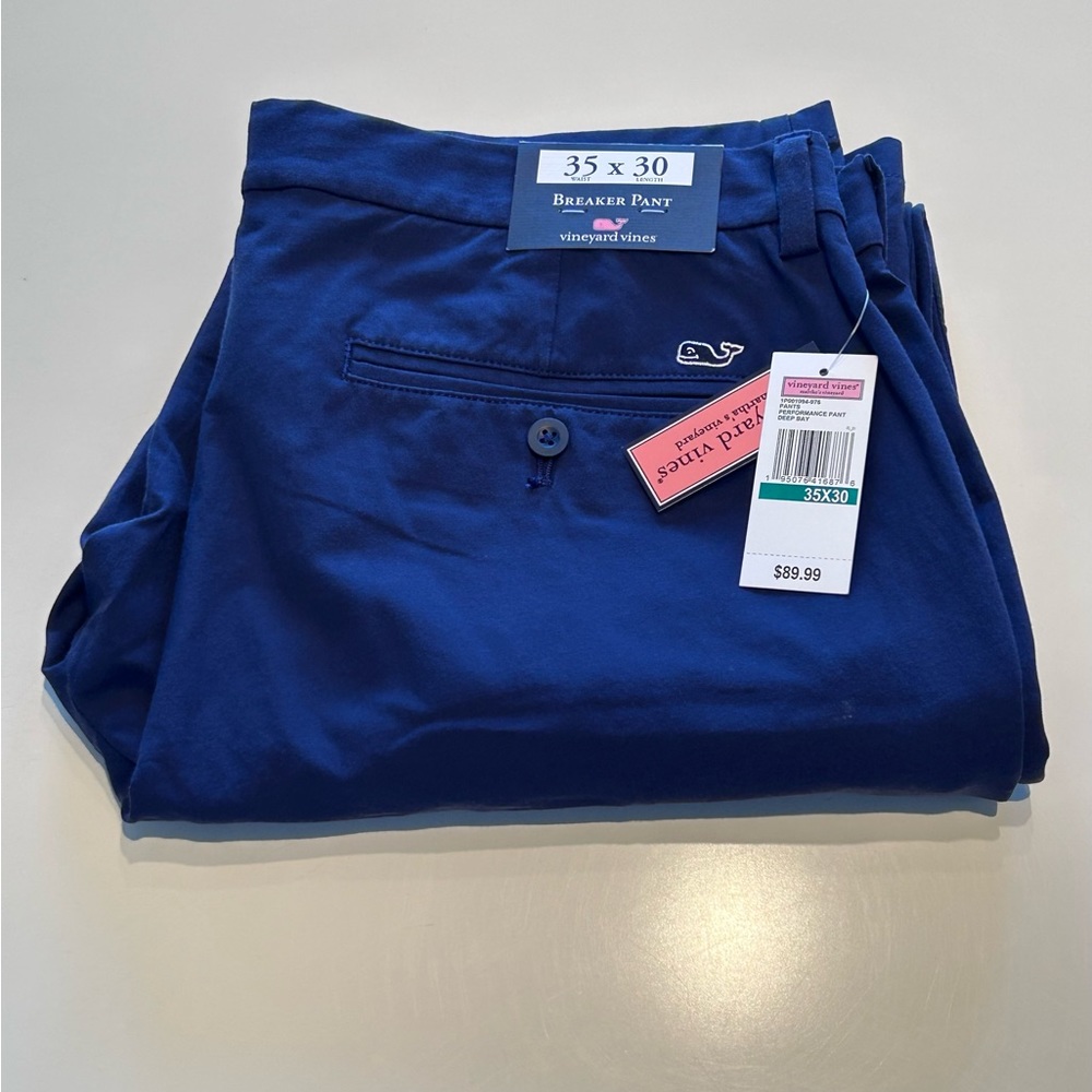 NEW Vineyard Vines Men’s navy Blue Breaker Pant 35x30
